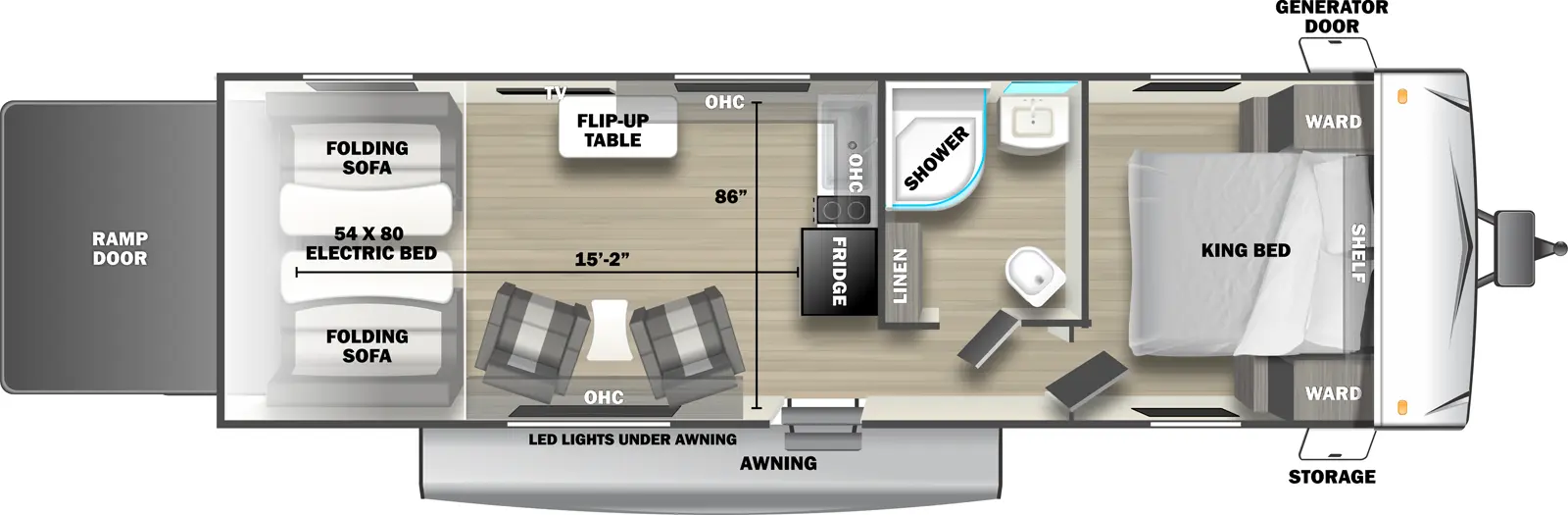 Shockwave 2750RLX - DSO Floorplan